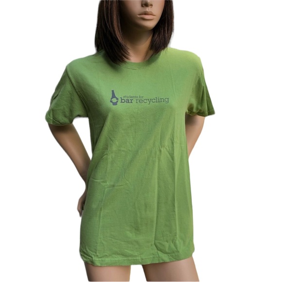 Gildan Graphic Students for Bar Recycling Environmental Unisex Tee Size Small - Picture 2 of 6